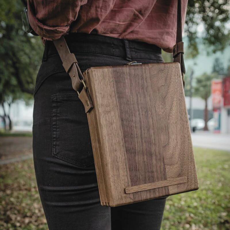 Work Wooden Writer’s Storage Bag | Portable Mindspace – by sophi