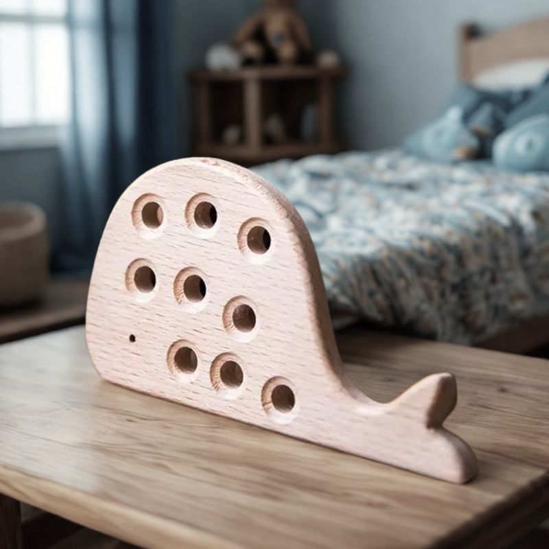 Artisan Montessori Lacing Toy | Handcrafted Focus