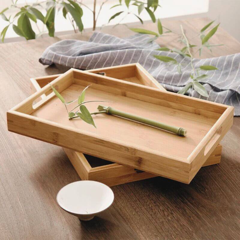 Tea Time Bamboo Serving Tray | Serene Ritual – by sophi