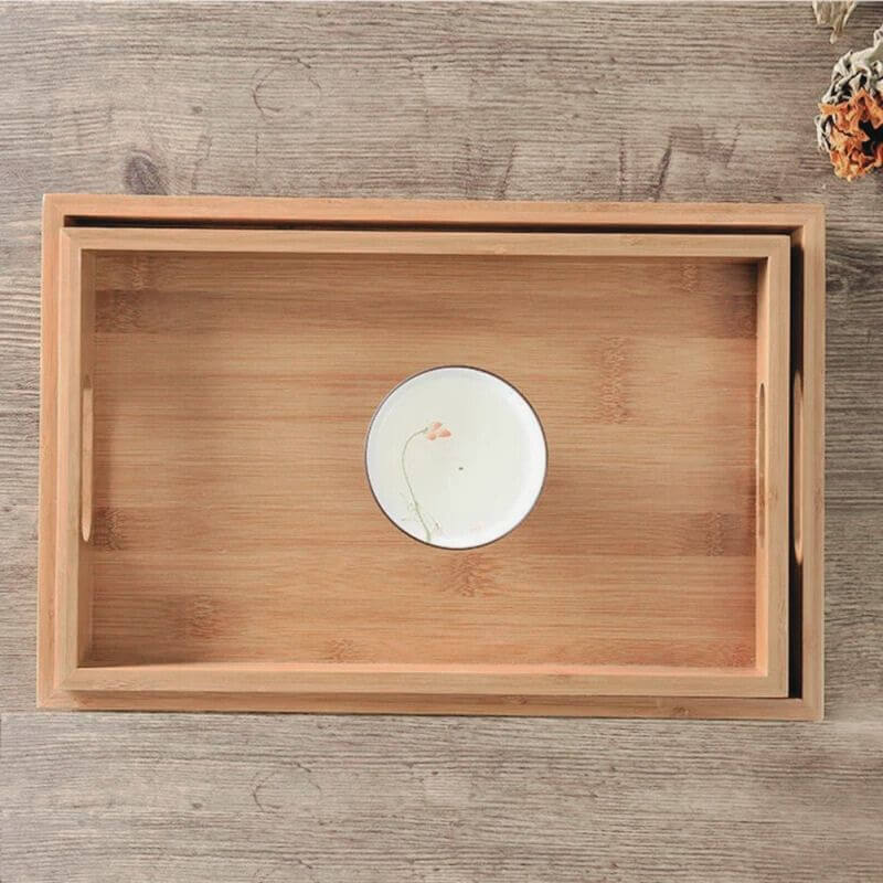 Tea Time Bamboo Serving Tray | Serene Ritual – by sophi