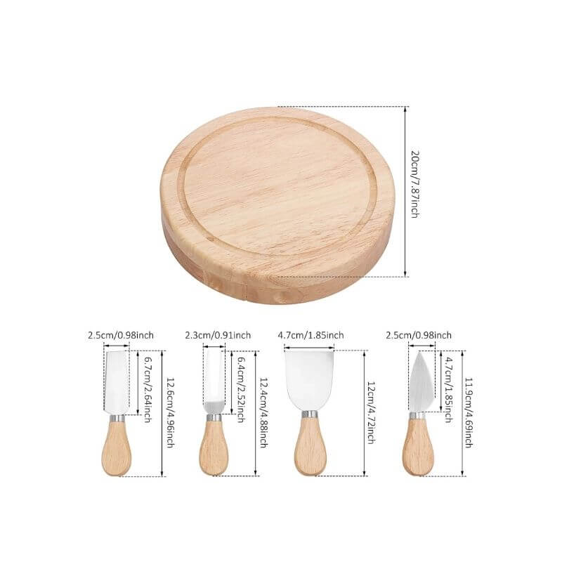 Nordic Wooden Cheese Board | Smart Serving Set – by sophi