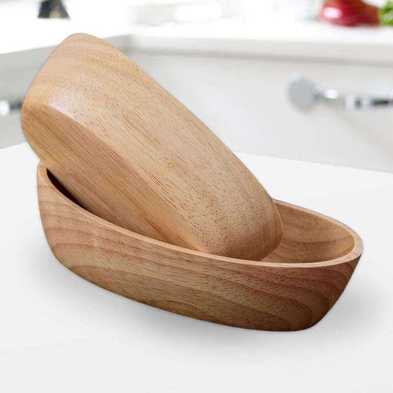 Satori Oak Wooden Oval Bowl | Timeless Simplicity – by sophi