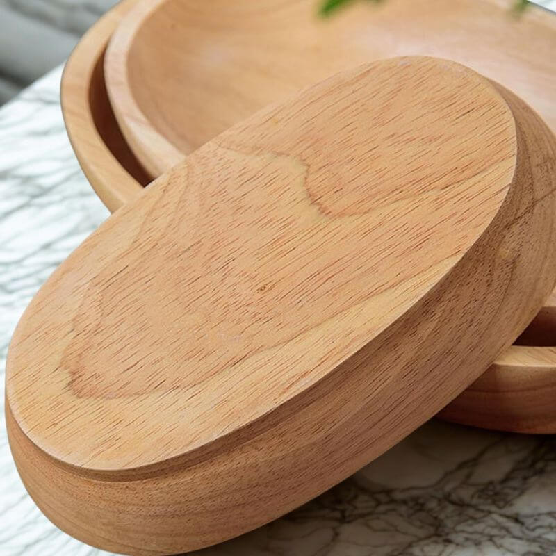 Satori Oak Wooden Oval Bowl | Timeless Simplicity – by sophi
