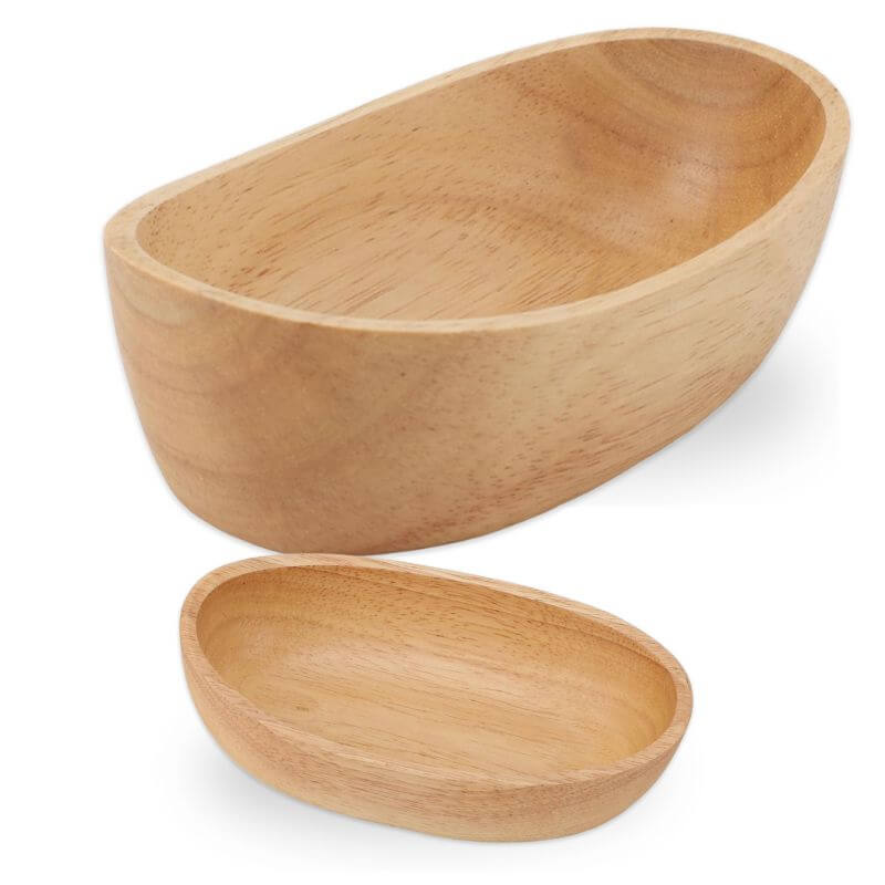 Satori Oak Wooden Oval Bowl | Timeless Simplicity – by sophi