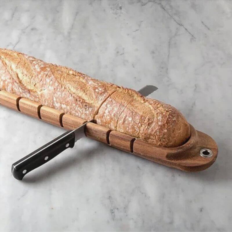Essentials Acacia Baguette Slicer | Perfect Slice – by sophi