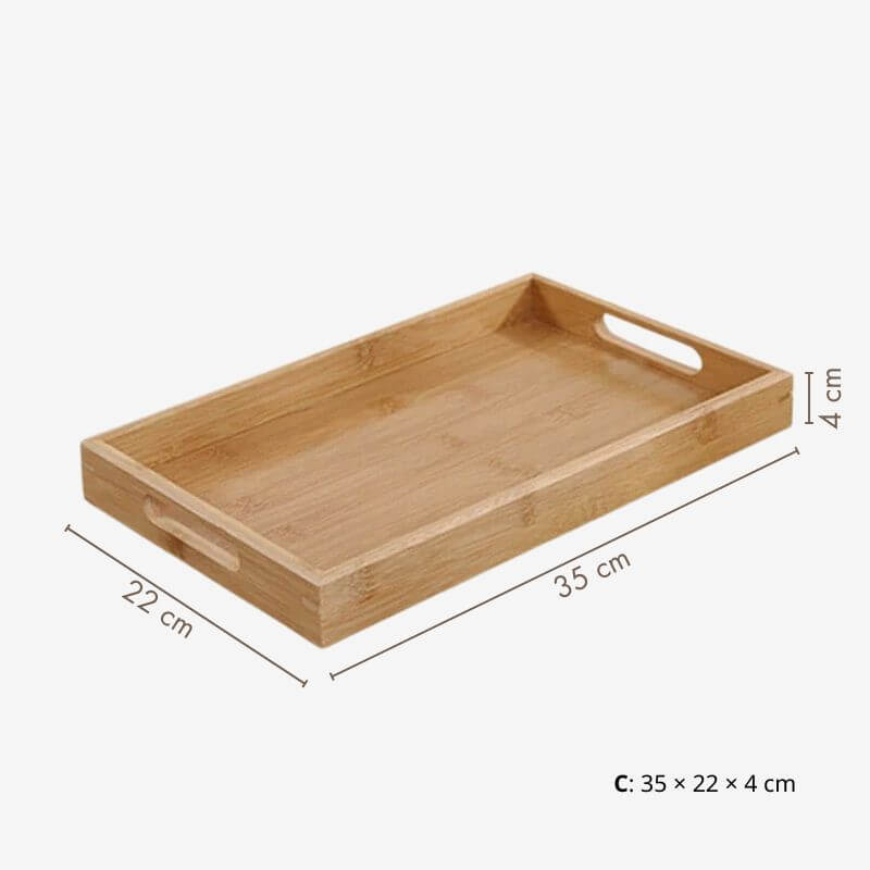Tea Time Bamboo Serving Tray | Serene Ritual – by sophi