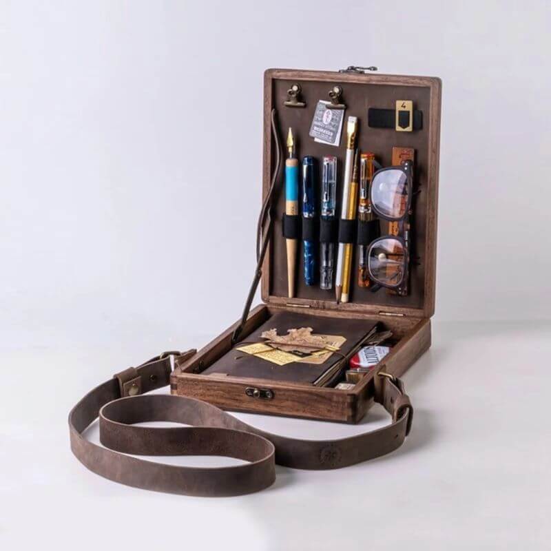 Work Wooden Writer’s Storage Bag | Portable Mindspace – by sophi