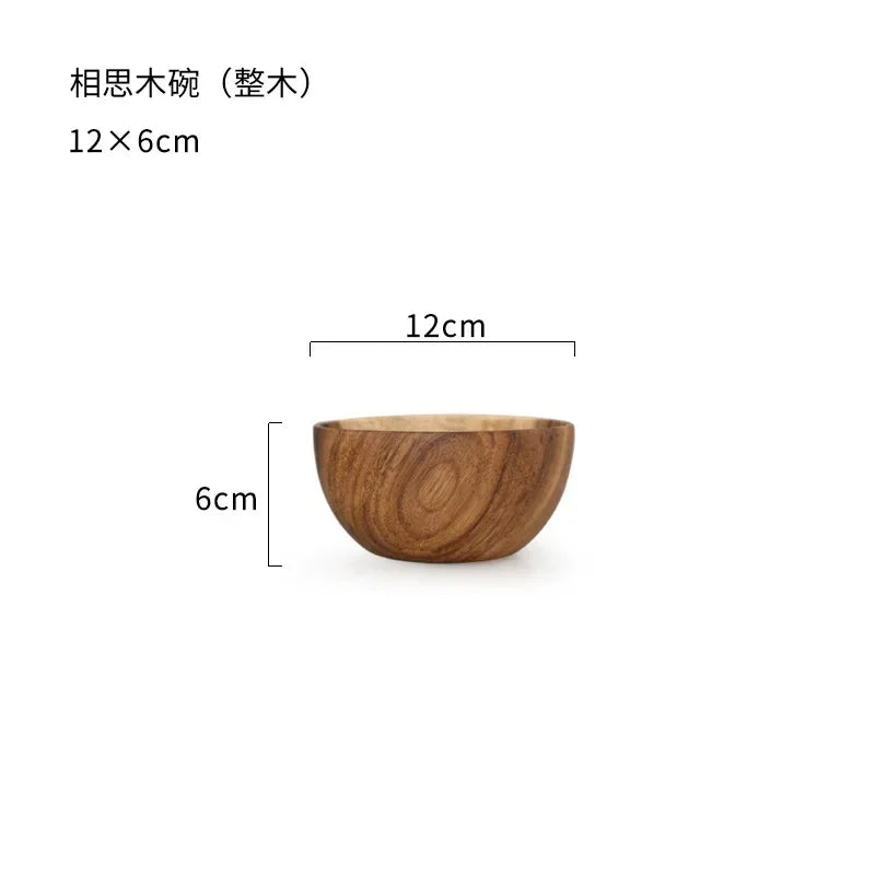 Elemental Acacia Wooden Bowl 11x6cm | Organic Balance – by sophi