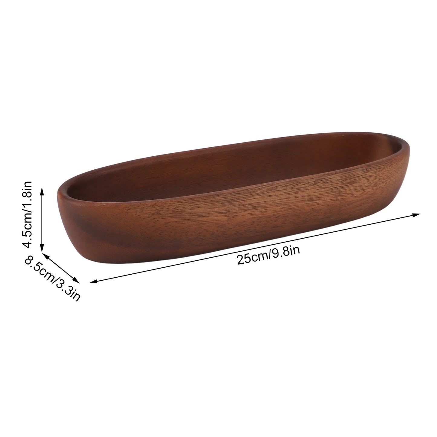 Elemental Boat-Shaped Wooden Bowl | Organic Harmony – by sophi