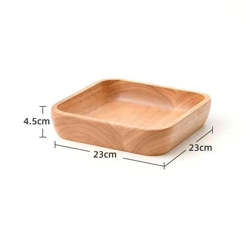 Satori Oak Wooden Square Bowl | Timeless Simplicity – by sophi