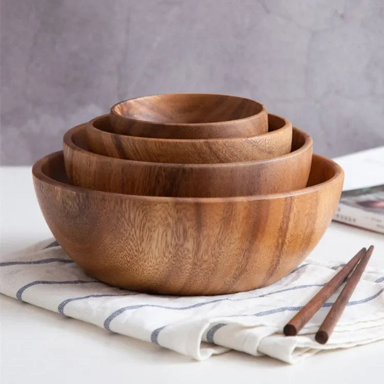 Elemental Acacia Wooden Bowl 11x6cm | Organic Balance – by sophi