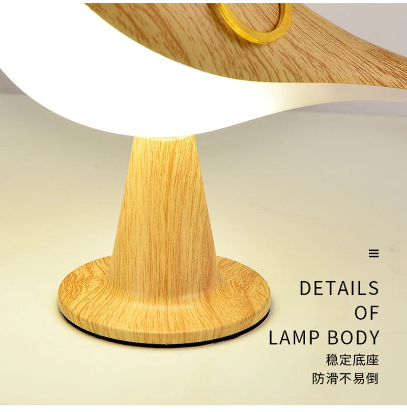 Haven Wooden LED Bedside Lamp | Soft Glow Companion – by sophi