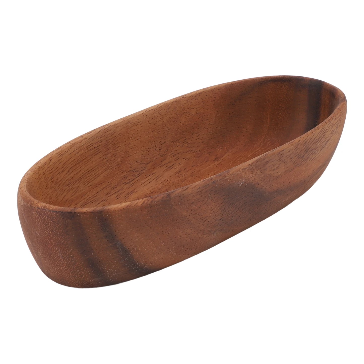 Elemental Boat-Shaped Wooden Bowl | Organic Harmony – by sophi