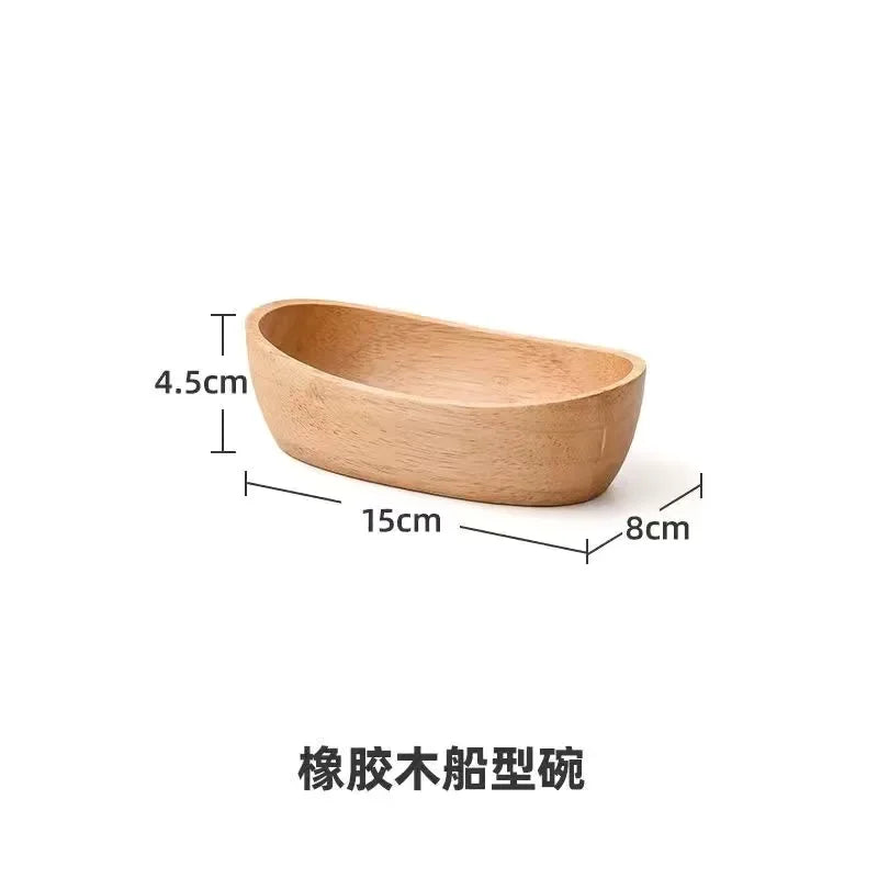 Satori Oak Wooden Square Bowl | Timeless Simplicity – by sophi
