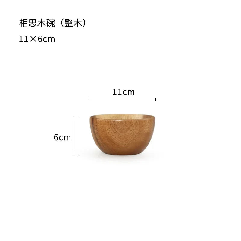 Elemental Acacia Wooden Bowl 11x6cm | Organic Balance – by sophi