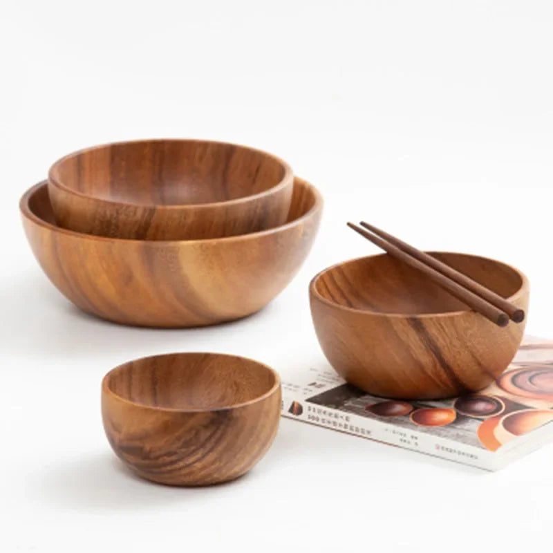 Elemental Acacia Wooden Bowl 11x6cm | Organic Balance – by sophi