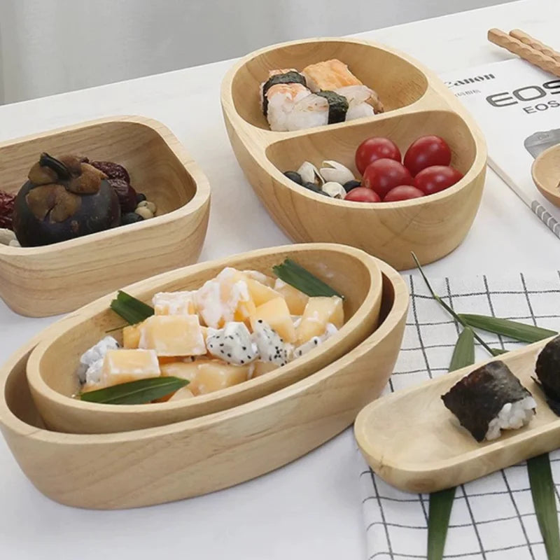 Satori Oak Wooden Square Bowl | Timeless Simplicity – by sophi