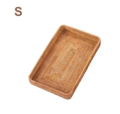 Haven Rattan Rectangular Tray | Crafted Warmth – by sophi