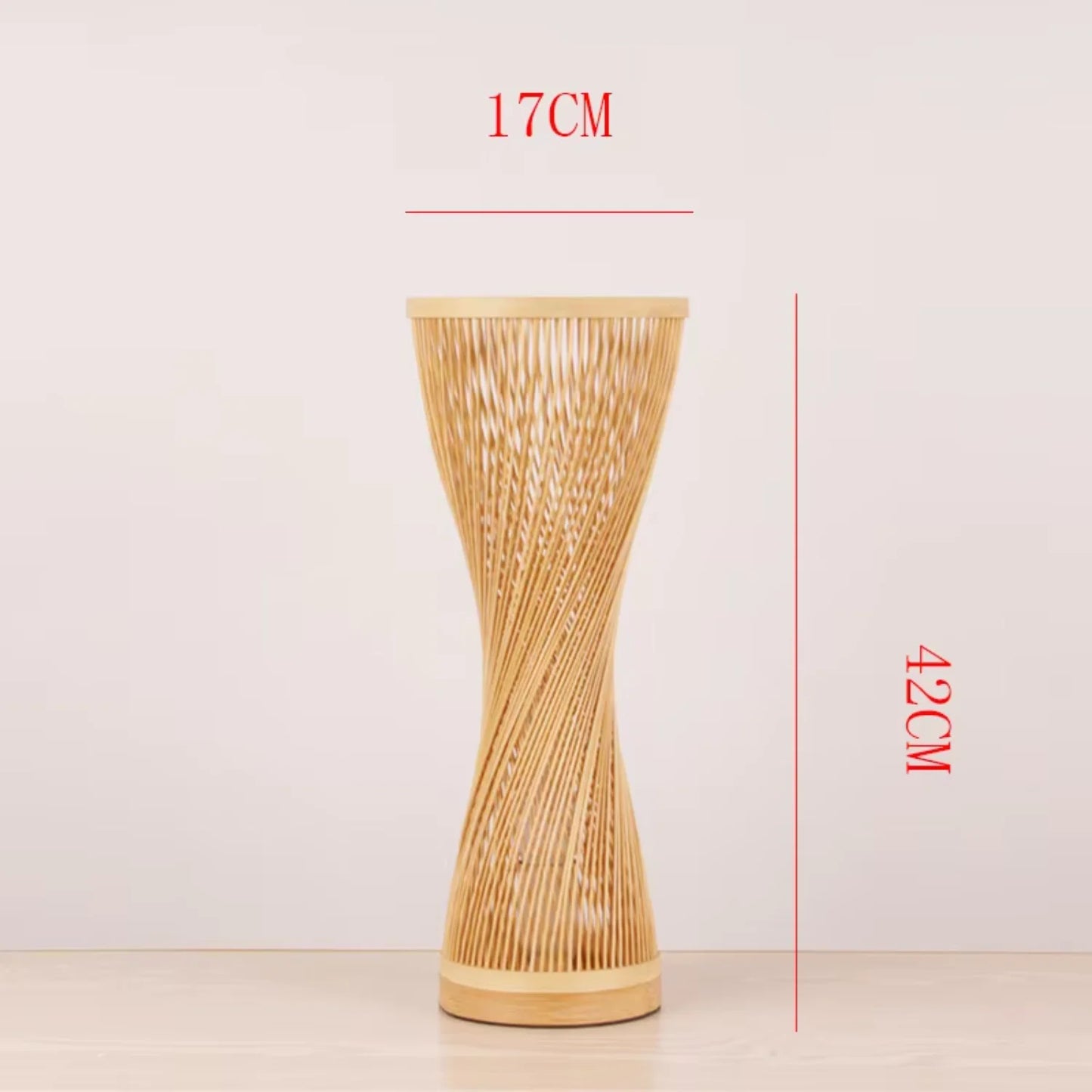 Haven Bamboo Table Lamp | Spiral Warmth – by sophi