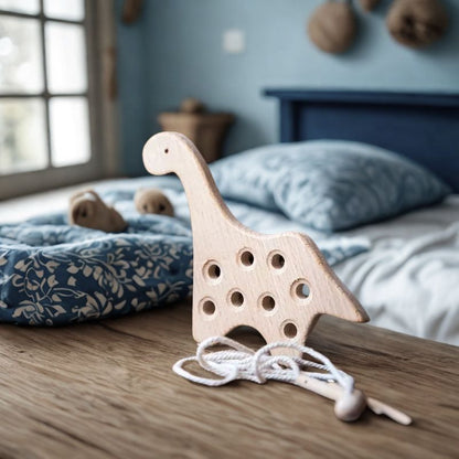 Artisan Montessori Lacing Toy | Handcrafted Focus – by sophi