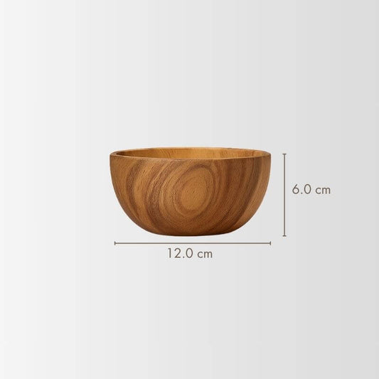 Elemental Acacia Wooden Bowl 12x6cm | Organic Balance – by sophi
