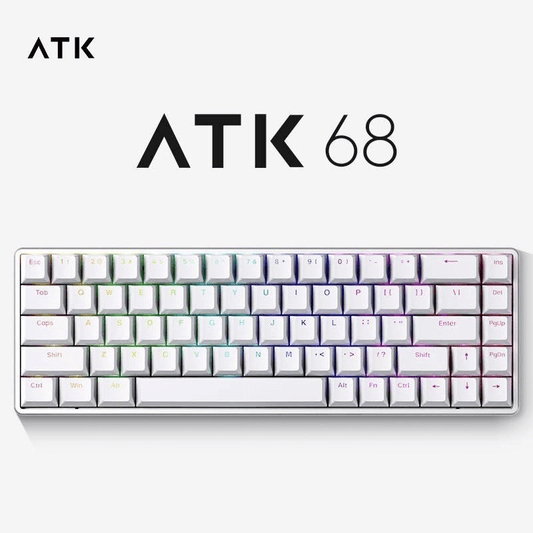 VXE,  UltraThinDesign,  RGBBacklighting,  ResponsiveKeys,  RapidTrigger,  PBTKeycaps,  MechanicalKeyboard,  MagneticSwitches,  KeyboardLove,  HotSwapSwitches,  HighPerformance,  GamingKeyboard,  GamingCommunity,  GamerGear,  CustomizationOptions,  CustomizableLayout,  CompactSize,  ATK68,  AntiGhosting,  AluminumFrame, VXE ATK68 Keyboard Magnetic Switch Gaming Keyboard