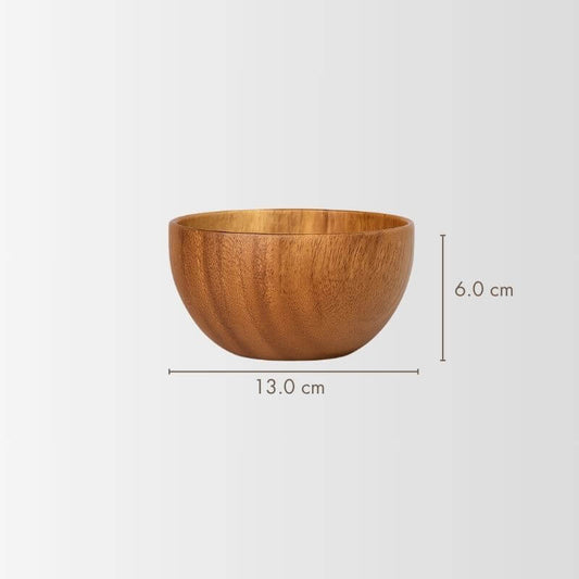 Elemental Acacia Wooden Bowl 13x6cm | Organic Balance – by sophi