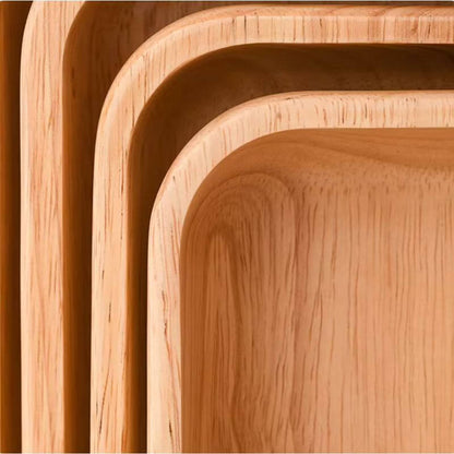 Satori Oak Wooden Square Bowl | Timeless Simplicity – by sophi