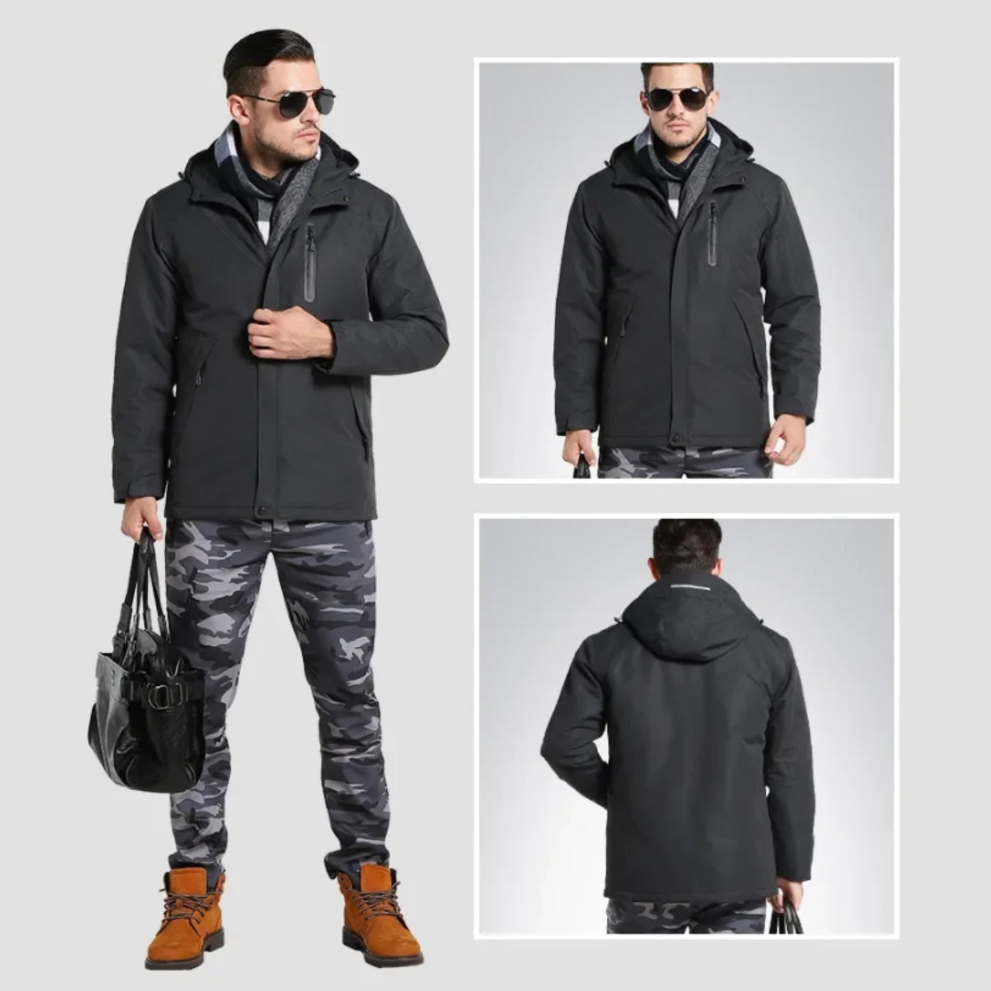 蓄熱 富士ジャケット メンズ