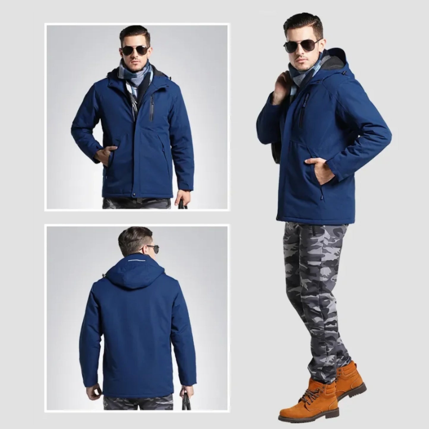 蓄熱 富士ジャケット メンズ