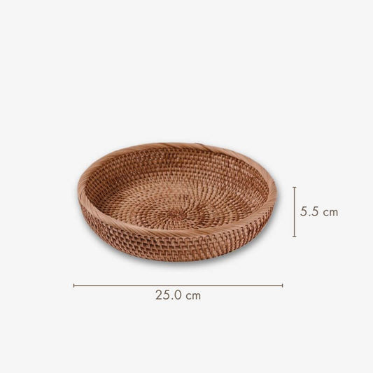 Tea Time Handwoven Rattan Tray | Timeless Craft – by sophi