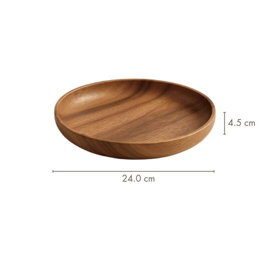 Elemental Acacia Wooden Plate 24x4.5cm | Organic Balance – by sophi