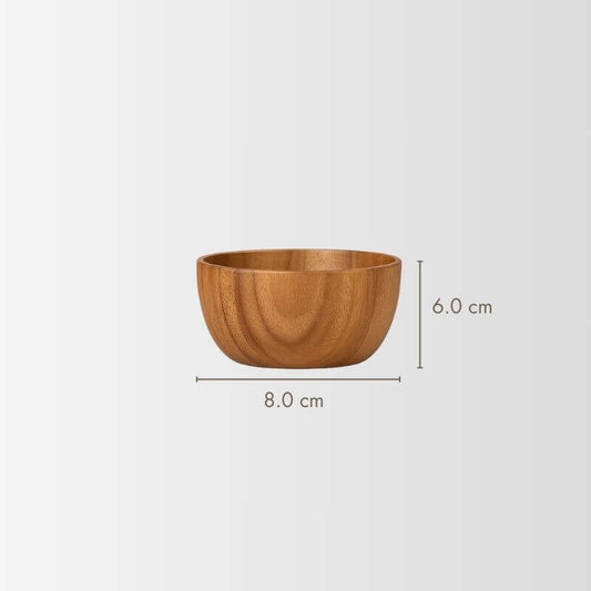Elemental Acacia Wooden Bowl 8x6cm | Organic Balance – by sophi