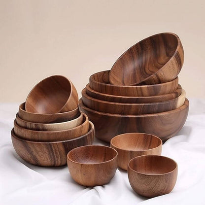 Elemental Acacia Wooden Bowl 11x6cm | Organic Balance – by sophi