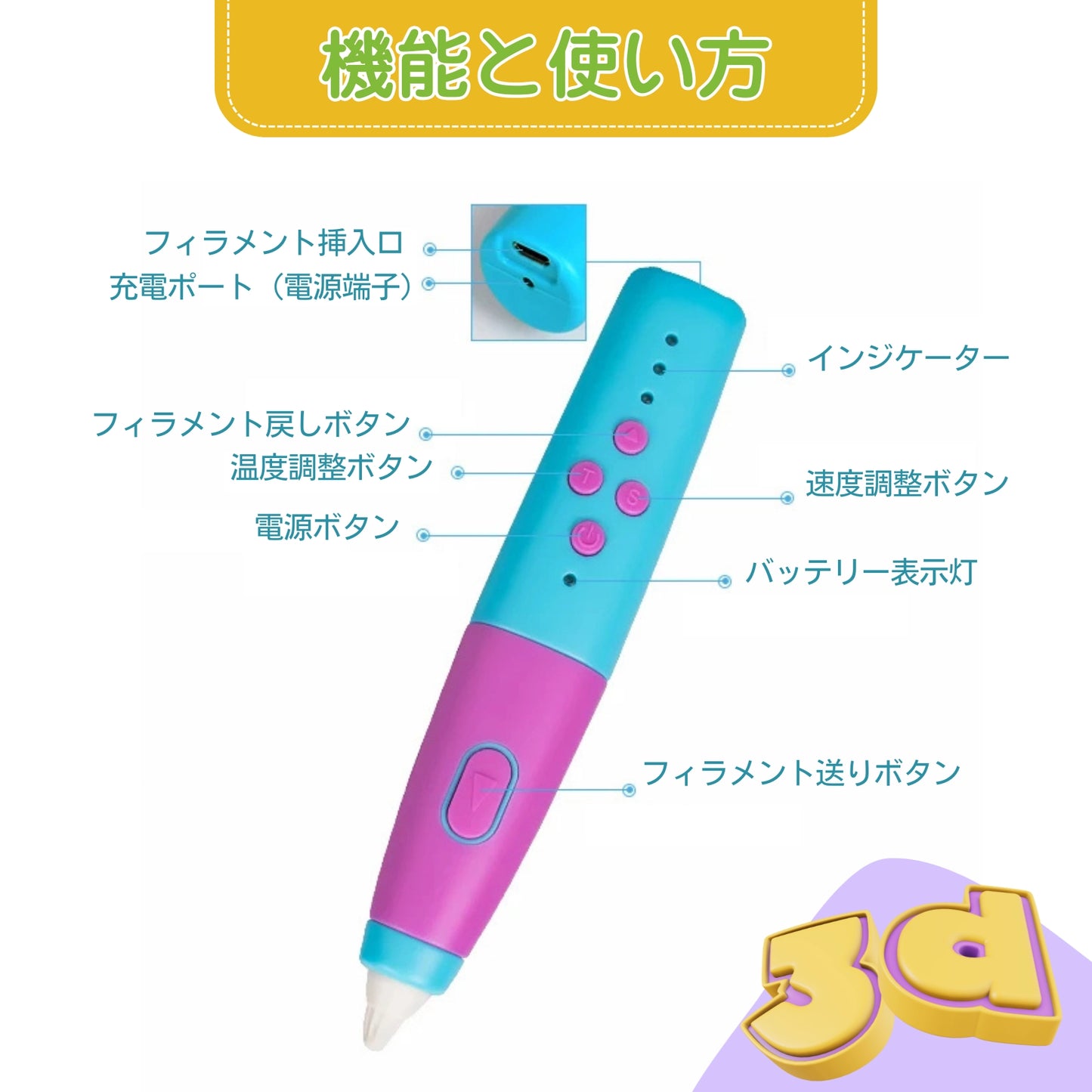 クリエイティブ 3D ペン