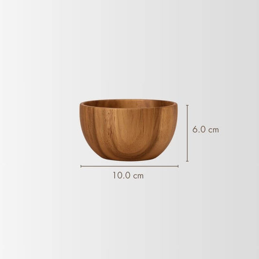 Elemental Acacia Wooden Bowl 10x6cm | Organic Balance – by sophi