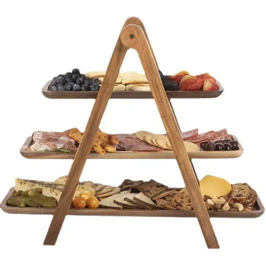 Essential Wooden Serving Stand | Tiered Harmony – by sophi