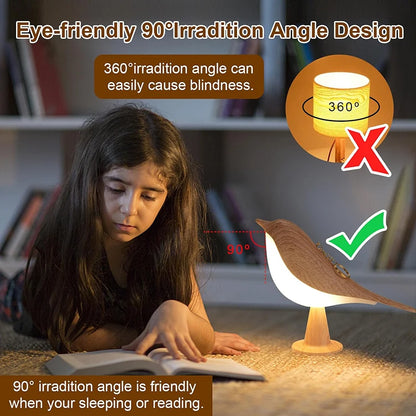 Haven Wooden LED Bedside Lamp | Soft Glow Companion – by sophi