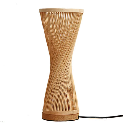 Haven Bamboo Table Lamp | Spiral Warmth – by sophi