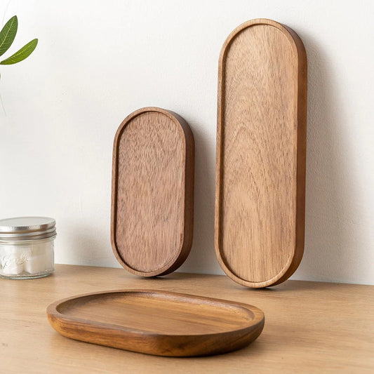 Essential Wooden Slim Oval Tray | Elegant Simplicity – by sophi