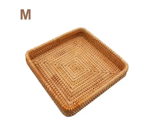 Haven Rattan Rectangular Tray | Crafted Warmth – by sophi