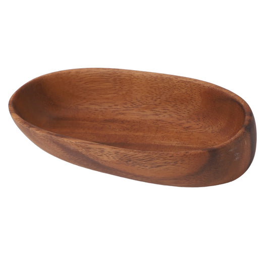 Elemental Boat-Shaped Wooden Bowl | Organic Harmony – by sophi